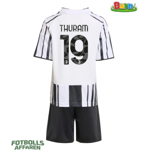 Juventus Khephren Thuram #19 Hemmaställ Barn 2025-26 Kortärmad (+ Korta byxor)